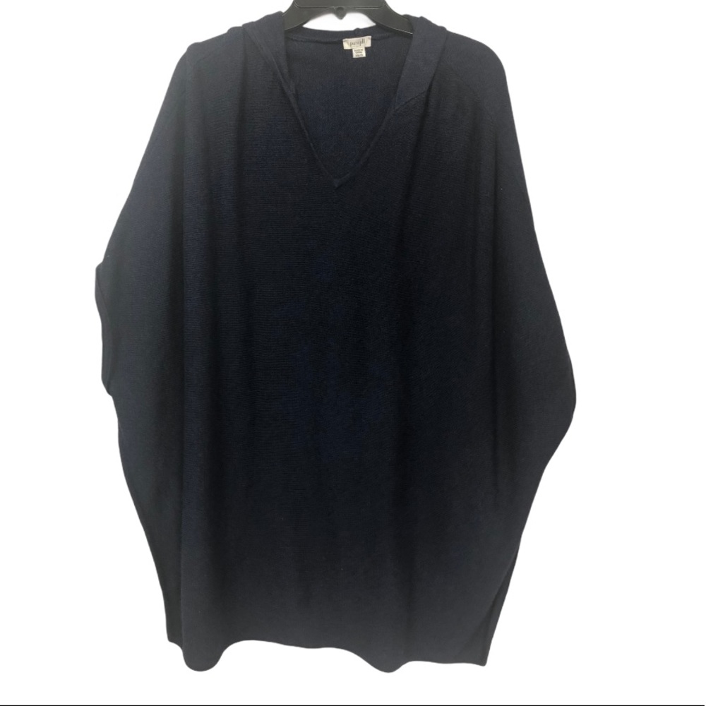 PUREJILL NAVY SWEATER PONCHO XS/S